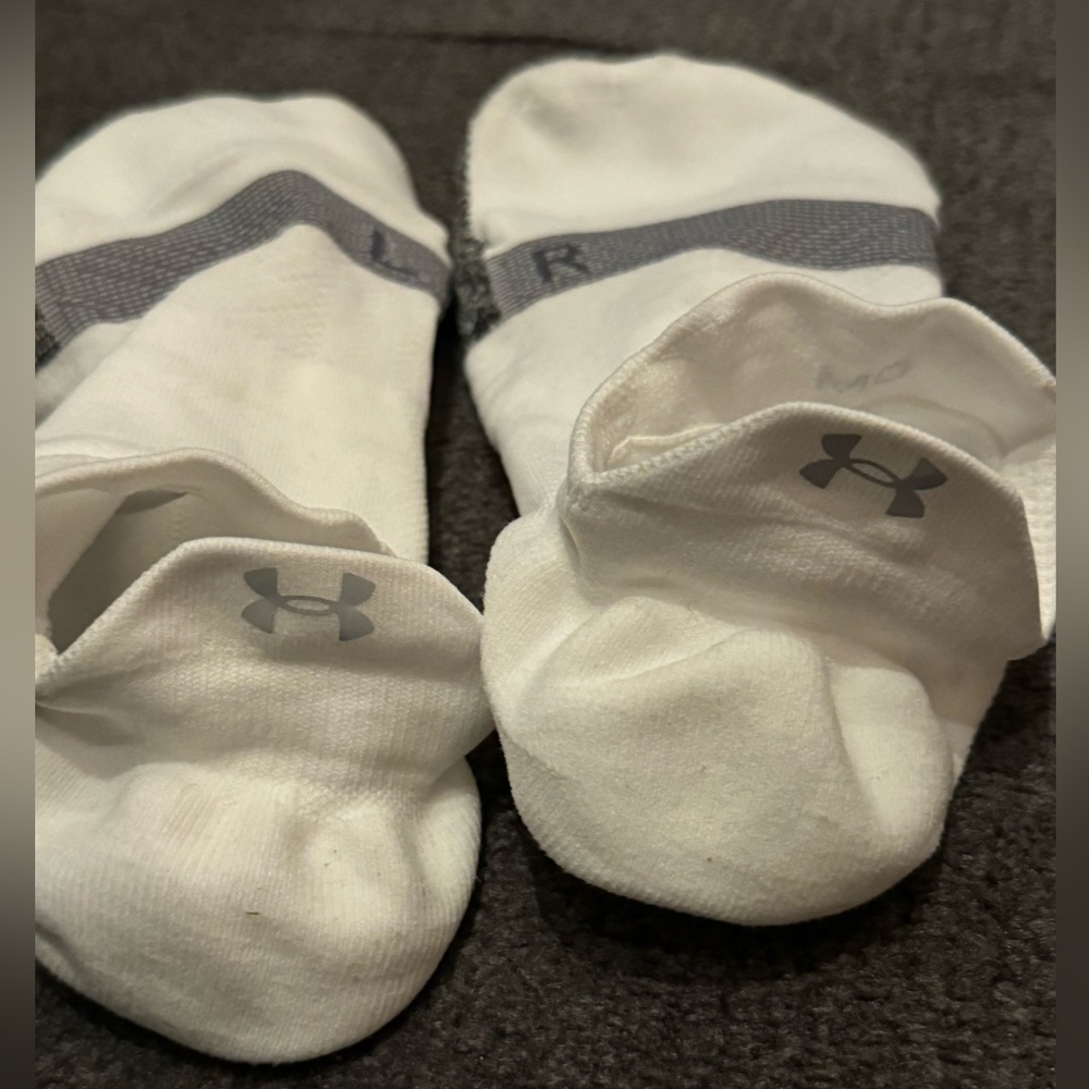 COPY - Under Armour White running socks